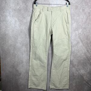Guess Company Chino Khaki‎ Pants Mens 34 Beige Straight Leg Flat Front 90s Y2K